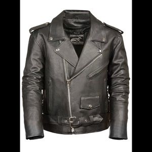Ladies Leather Biker Jacket